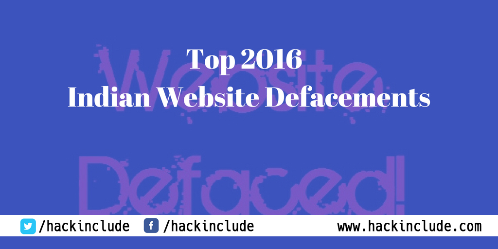 Indian Website Defacements