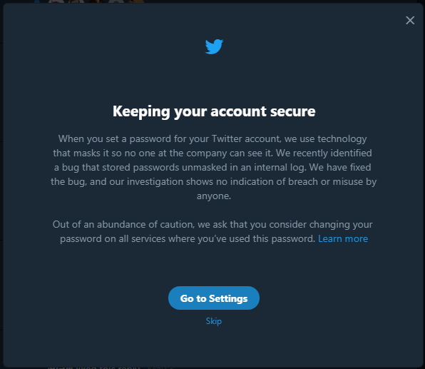 Inc. To Ask Users To Change Passwords